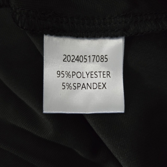 BLANK Black Asymmetrical Velour Jumper Dress. Size Large. New. - Picture 7 of 9